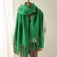 Mohair Tassel Scarf