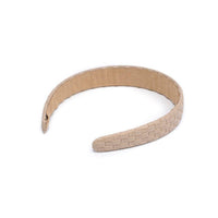 Embossed Woven Vegan Leather Headband