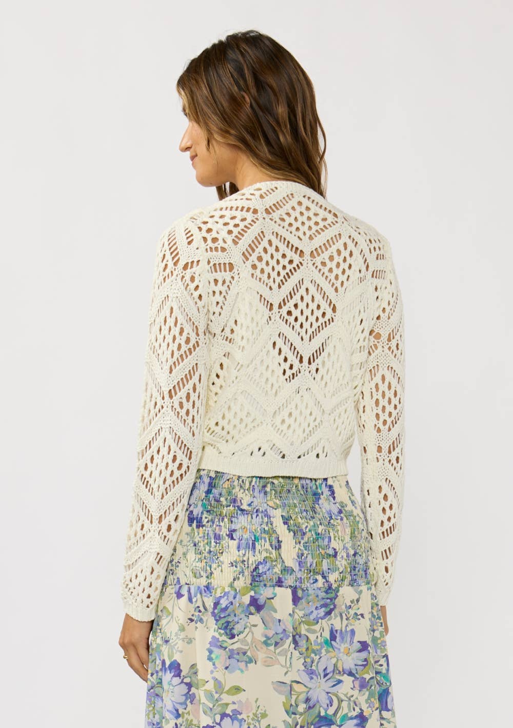 Cameron Crochet Tie Front Top