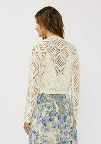 Cameron Crochet Tie Front Top