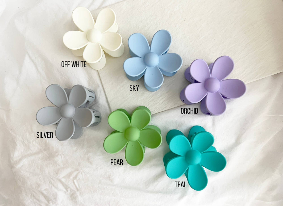 Flower Claw Clips