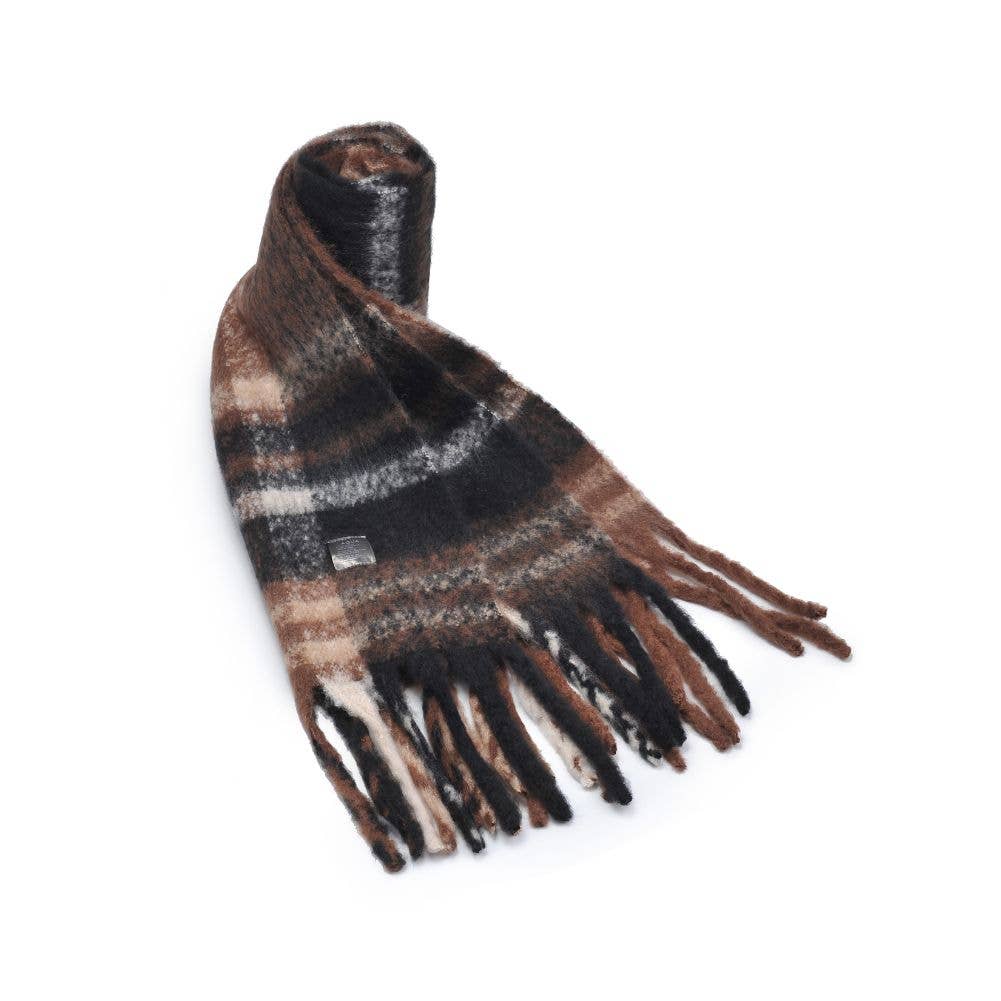 Shaun Multicolor Scarf: Grey