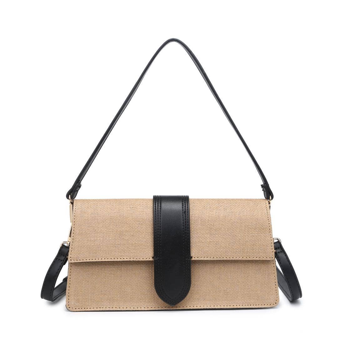 Violet Straw Crossbody