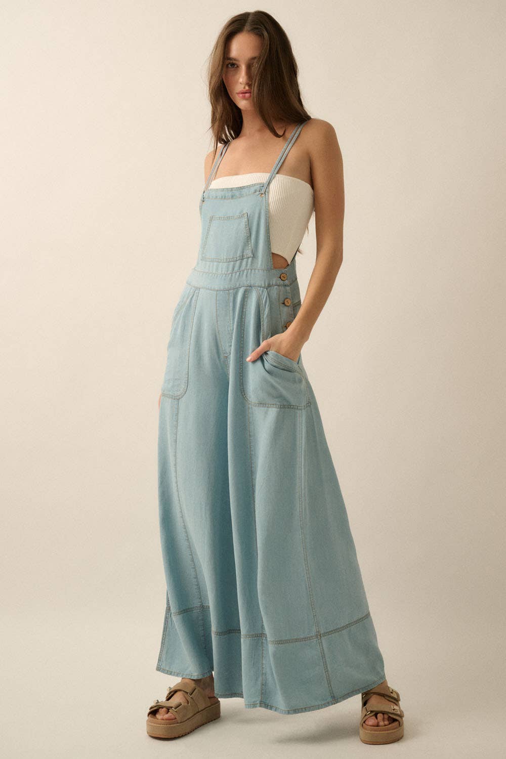 Danielle Denim Overall Jumpsuit