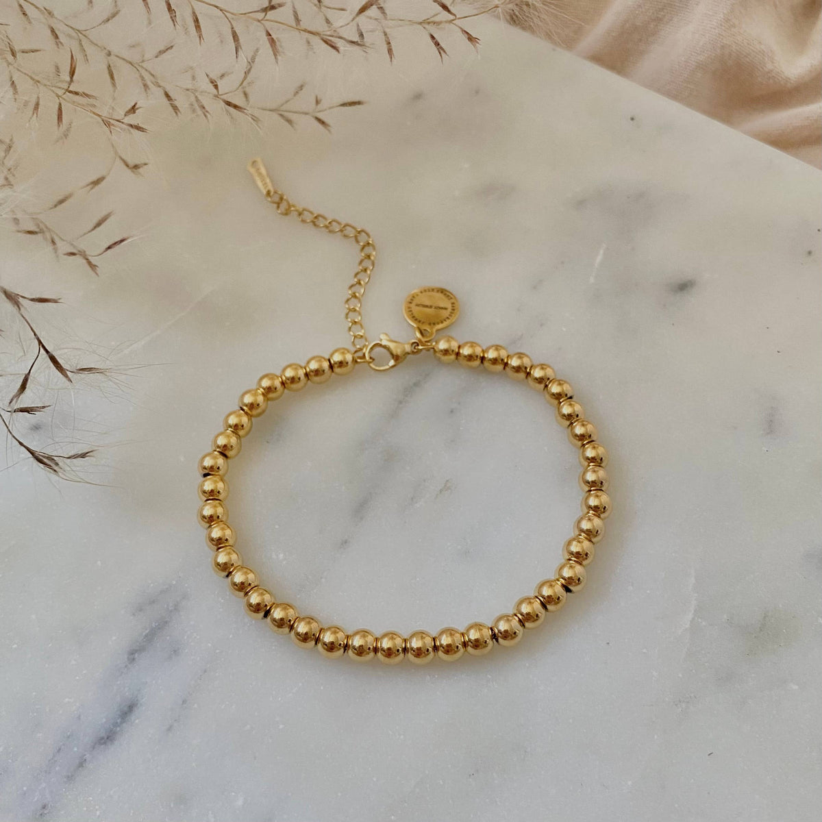 Beaded Bracelet 18k Gold Filled