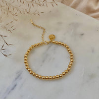 Beaded Bracelet 18k Gold Filled