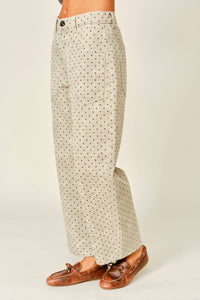 Polka Dot Barrel Pants