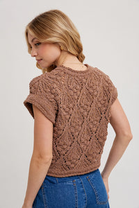 Ivy Knit Sweater- Mocha