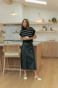 Lulu Faux Leather Skirt