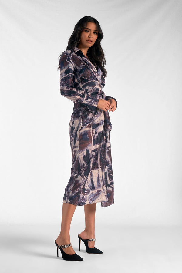 Serena Midi Wrap Dress