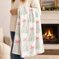 Holiday Blanket- Rosy Woodlands