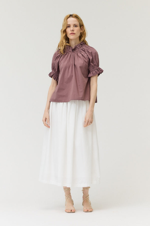 Brandy Bubble Sleeve Blouse