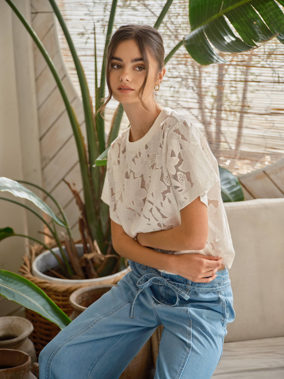 Amber Floral Lace Top