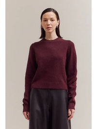 Basic Crewneck Sweater | Lightweight Cotton Crewneck Knit for Women