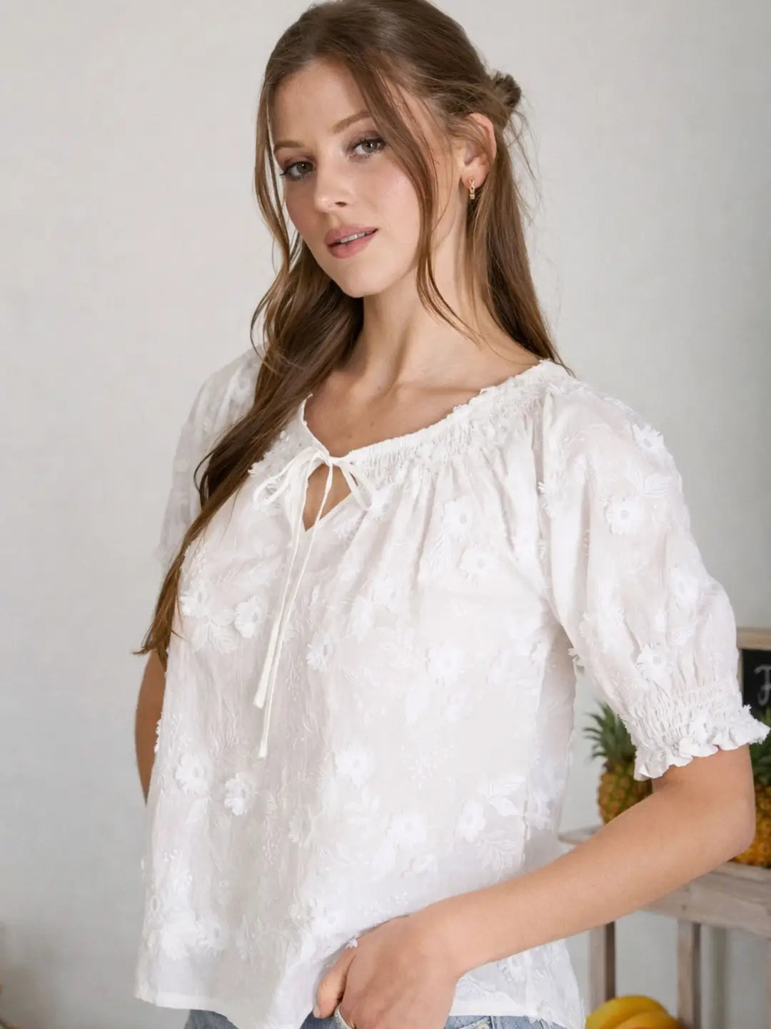 Emmie Embroidered Top