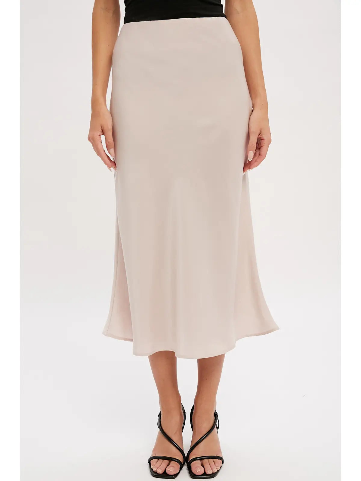 Scarlett Satin Midi Skirt