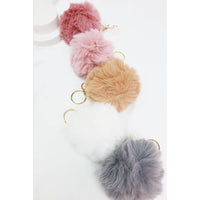 Fur Pom Pom Keychain