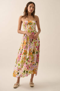 Garden Party Floral Midi Dress