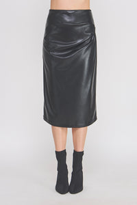 Roxie Leather Midi Skirt