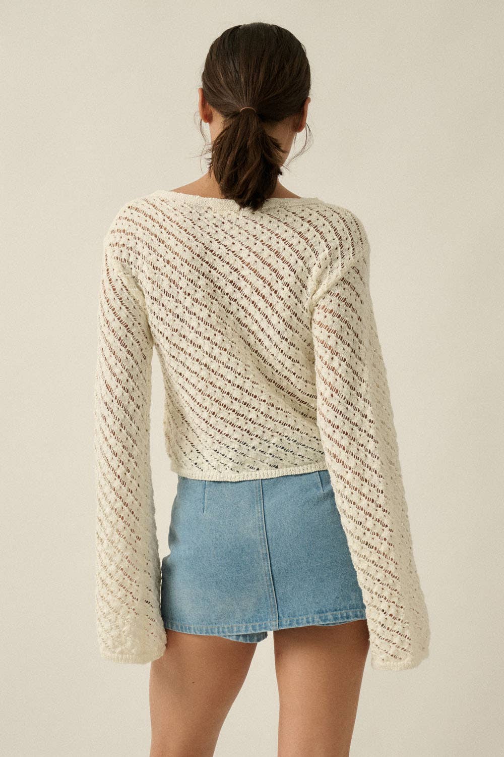 Emma Crochet Knit Sweater