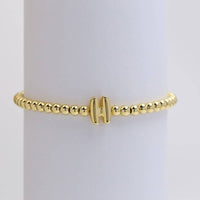 Bubble Initial Bead Bracelet
