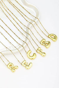 Bubble Initial Necklace