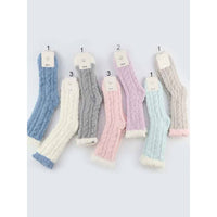 Cable Knit Cozy Socks