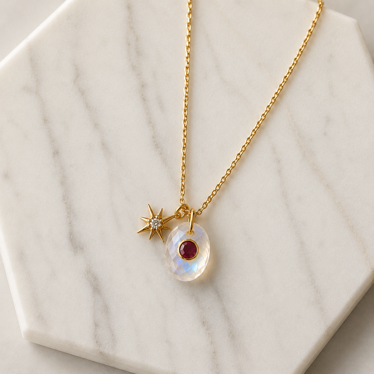 Amazonite Star Necklace