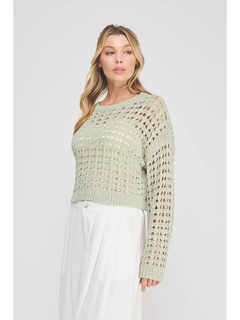 Lorynn Crochet Sweater Top