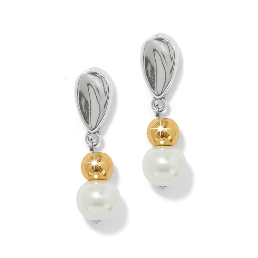 Cascade Unity Pearl Post Drop Earrings