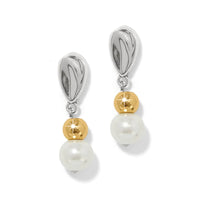 Cascade Unity Pearl Post Drop Earrings