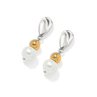 Cascade Unity Pearl Post Drop Earrings