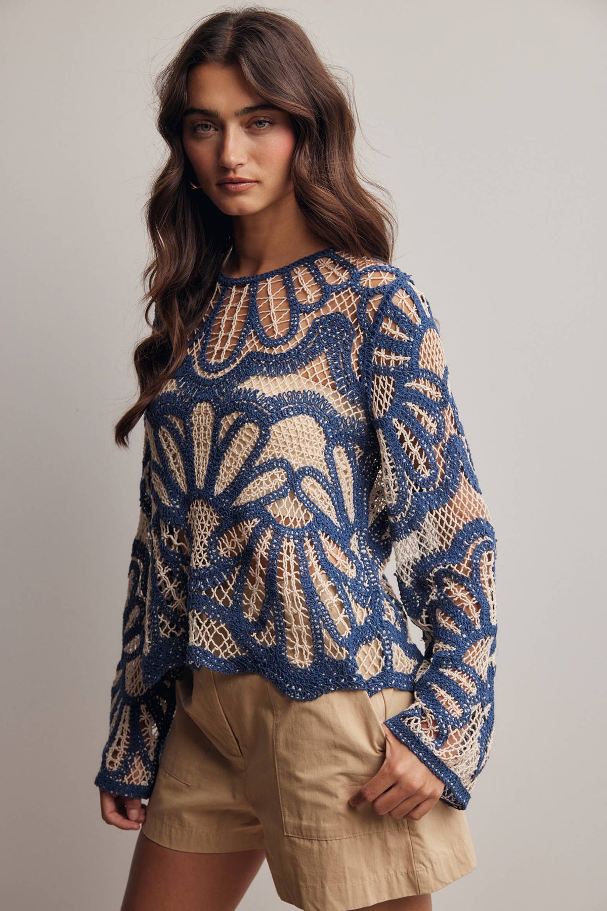 Crystal Crochet Sweater