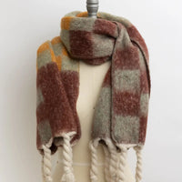 Checkered Oversized Scarf