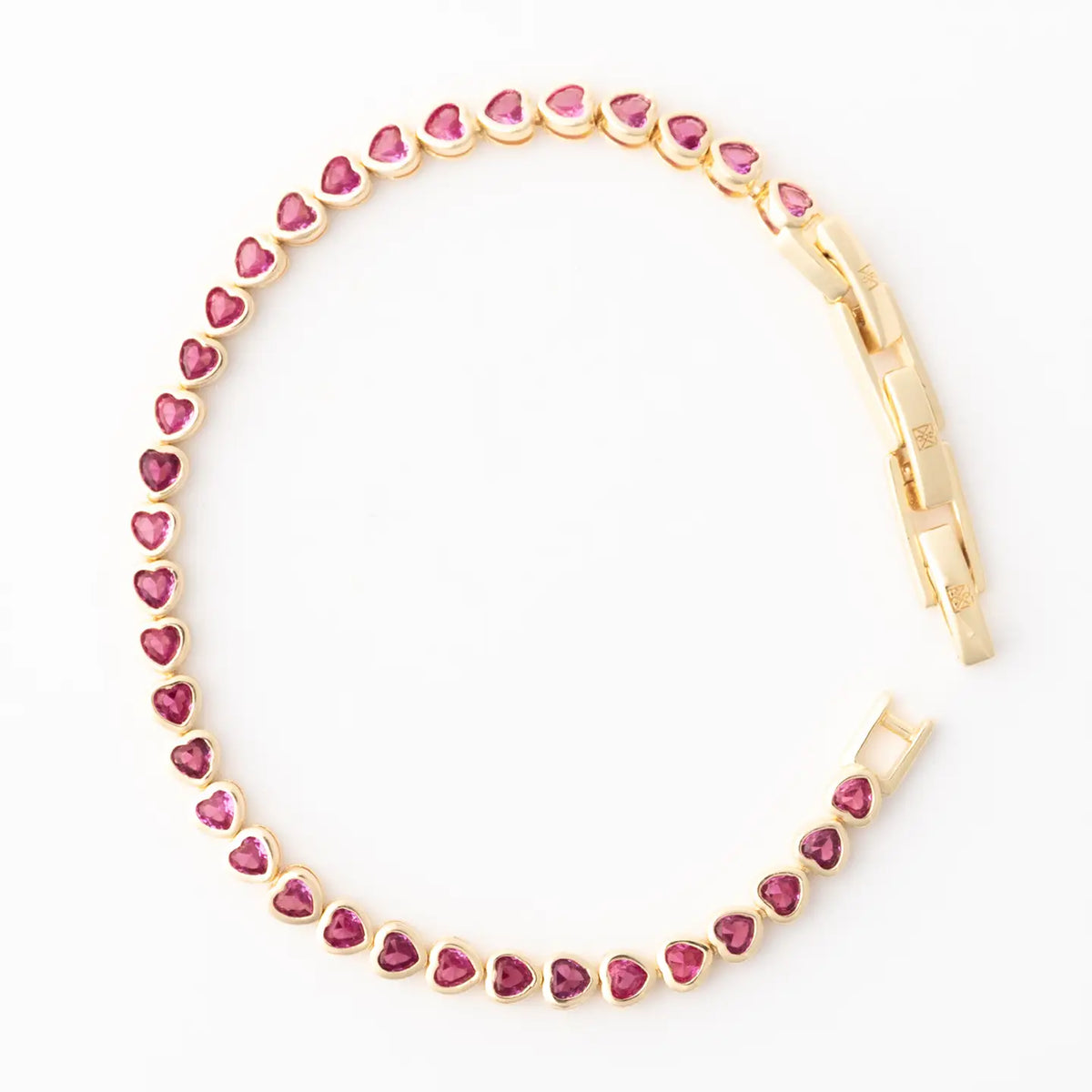 Lucia Heart Tennis Bracelet