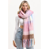 Dolly Multicolor Scarf: Pink Multi