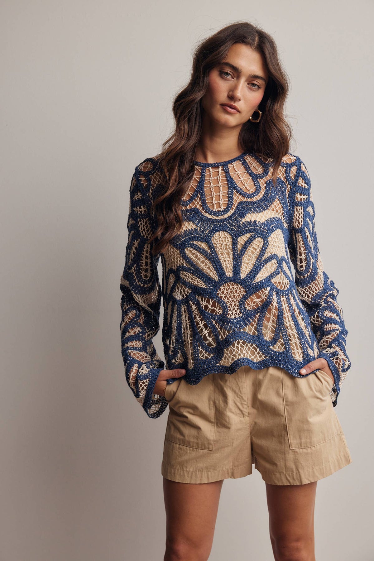 Crystal Crochet Sweater