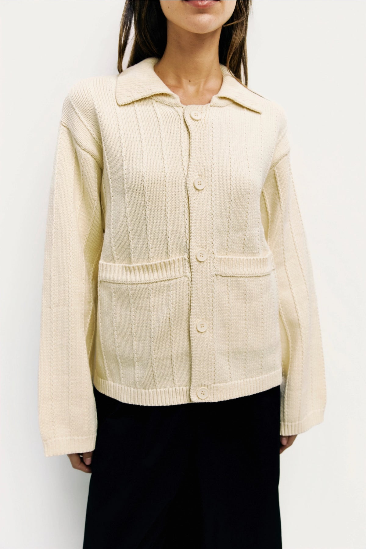 Lightweight fall layering sweater jacket for women