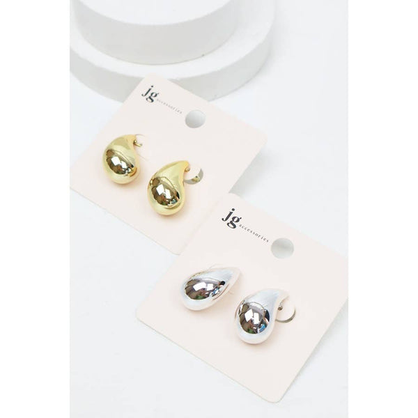 Glossy Water Drop Earrings