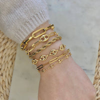 Coffee Bean Bracelet Gold Filled