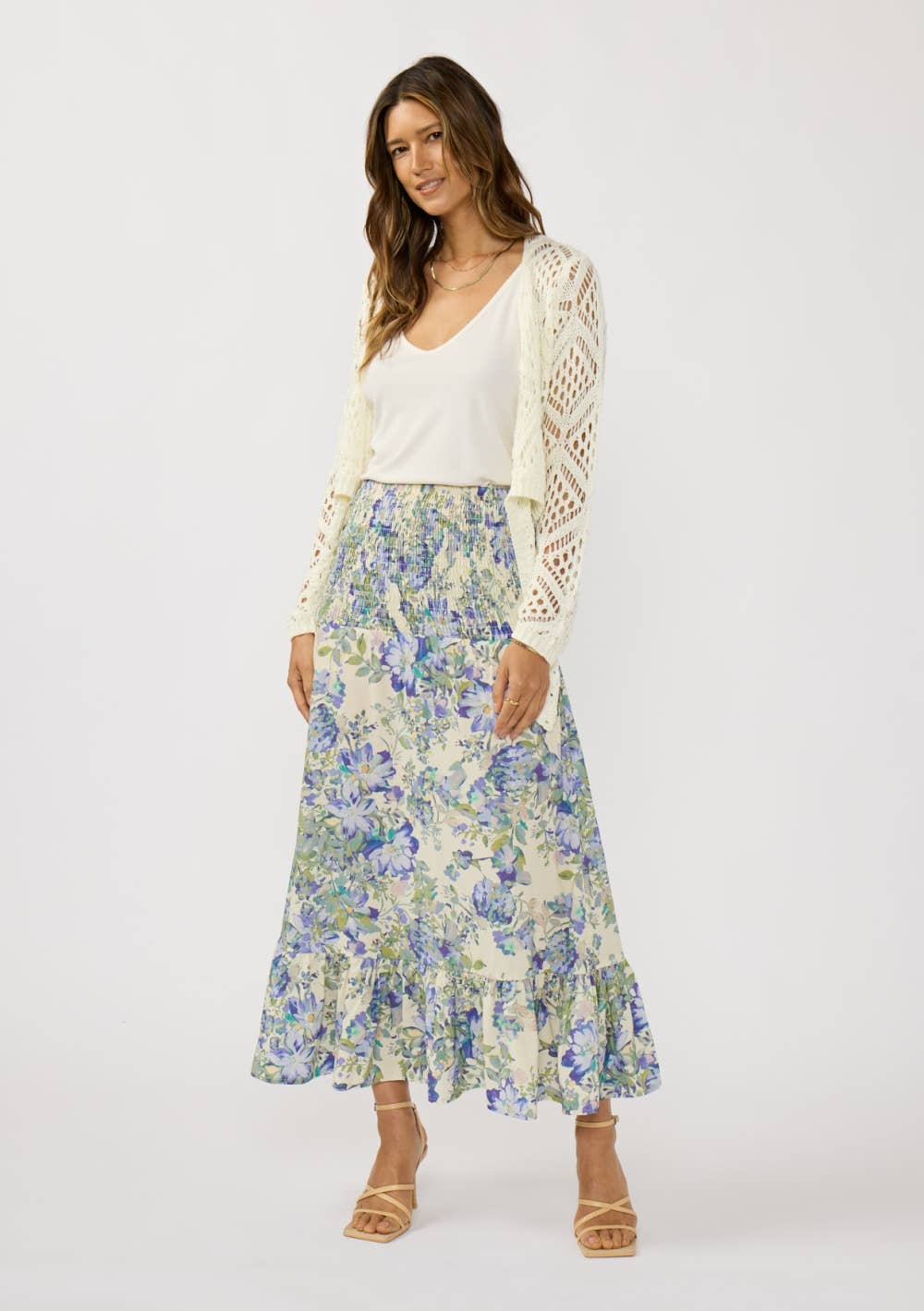 Cameron Crochet Tie Front Top