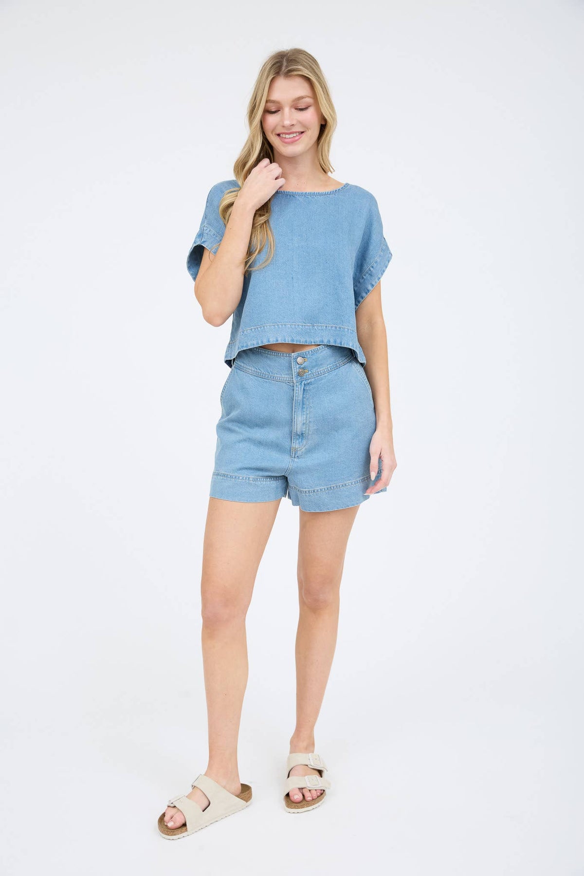 Mallie Chambray Top