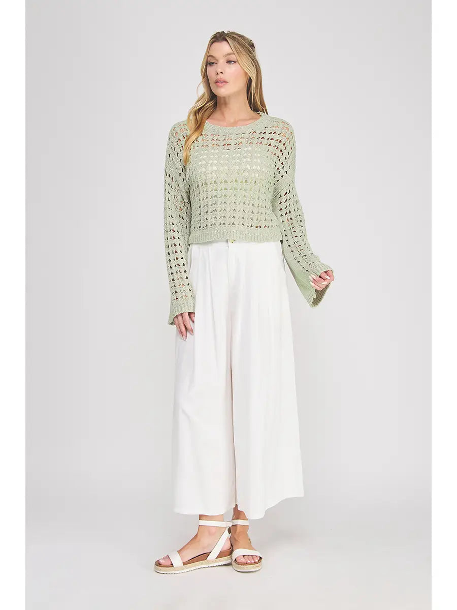 Lorynn Crochet Sweater Top