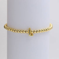 Bubble Initial Bead Bracelet