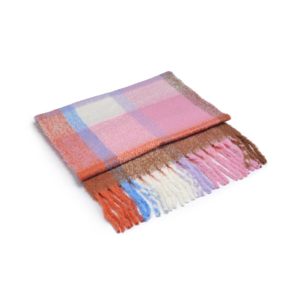 Dolly Multicolor Scarf: Pink Multi