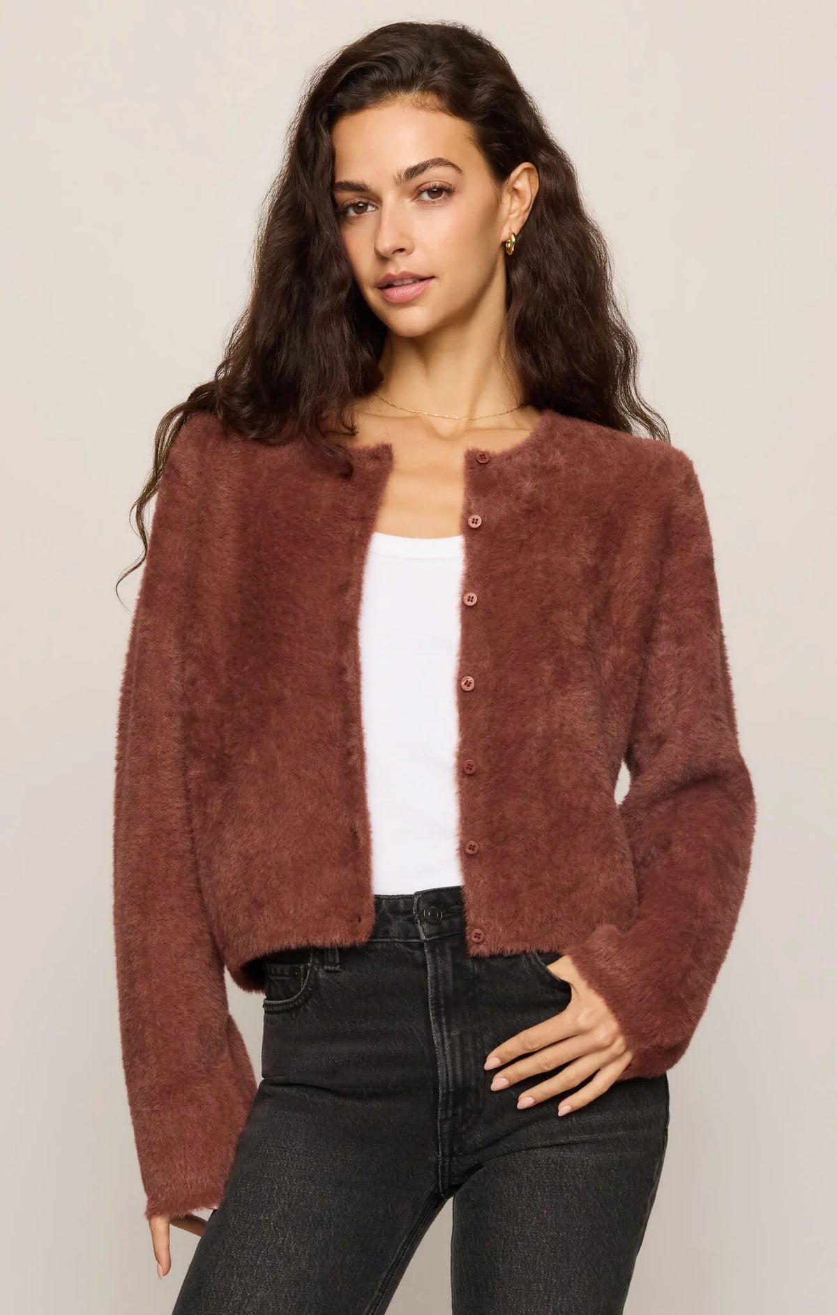 Winterglow Fluffy Cardigan