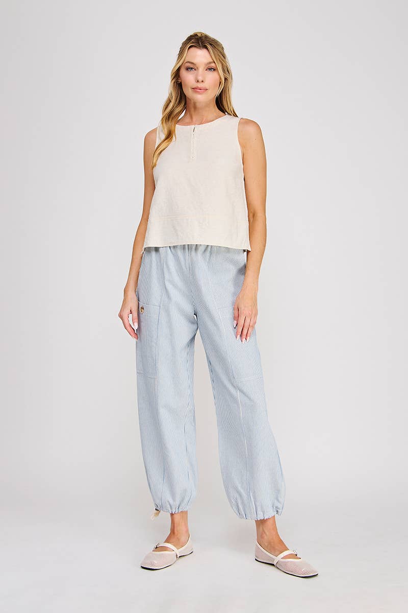 Abi Linen Tank Top
