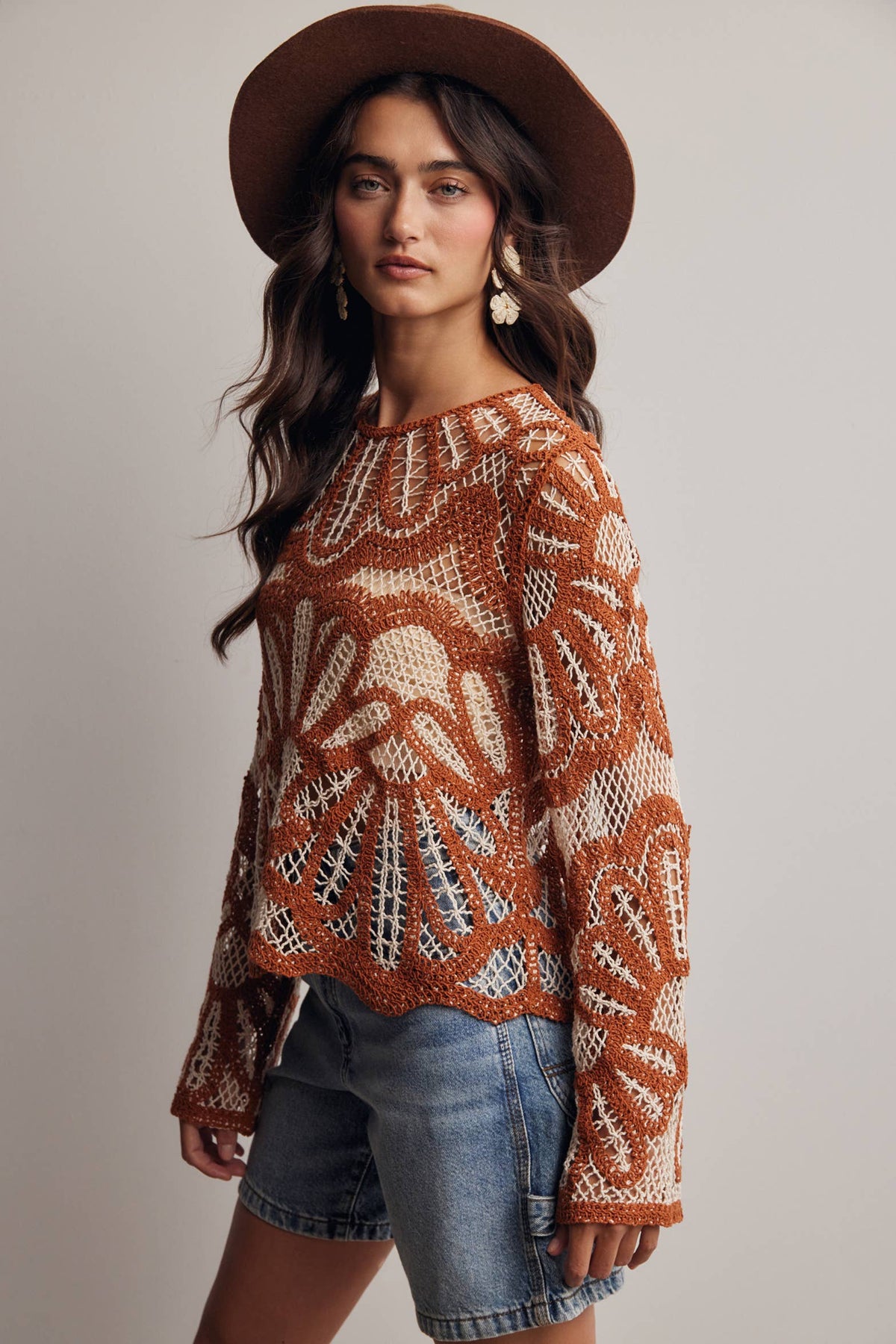 Crystal Crochet Sweater