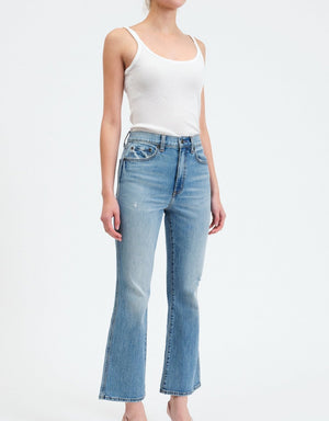 Soho High Rise Ankle Flare Jeans