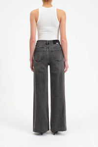 Far Out Wide Leg Jeans-Milky Way